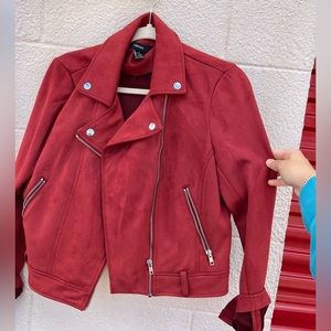 Forever 21 velvet biker / bomber jacket